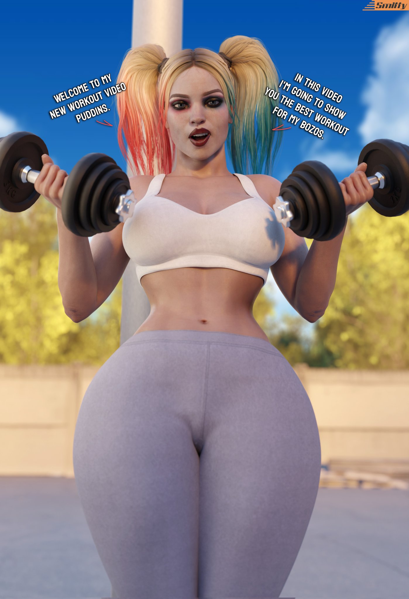 1girls, 3d, ass, batman (series), big ass, big breasts, breasts, bust, busty, curvaceous, curvy, curvy figure, dc, dc comics, female, harley quinn, harley quinn (injustice), hips, hourglass figure, huge ass, huge breasts, injustice 2, large ass, large breasts, legs, light skin, light-skinned female, mature, mature female, slim waist, smitty34, solo, thick, thick hips, thick legs, thick thighs, thighs, top heavy, voluptuous, waist, wide hips