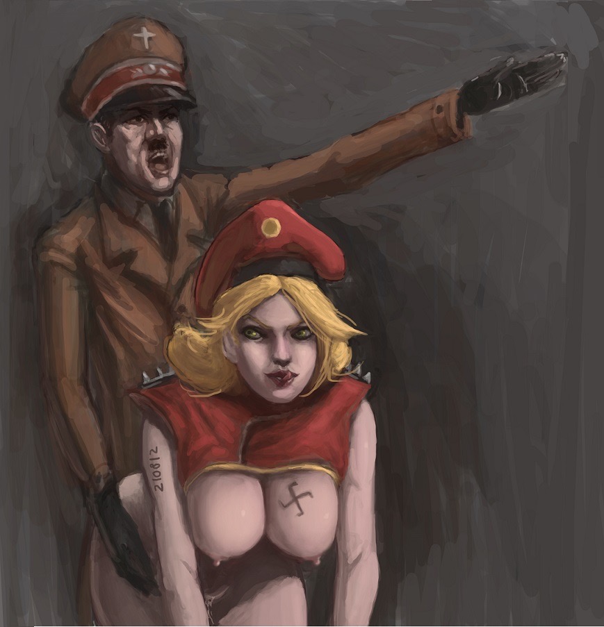 1boy 1girls adolf_hitler angry_face big_ass big_breasts big_thighs blonde_hair cum cum_in_pussy dark_hair dictator history hitler hitler_salute jackazz123 large_breasts league_of_legends looking_back luxanna_crownguard nazi nazi_armband nazi_uniform open_mouth sex slut swastika swastika_armband whore world_war_2 ww2