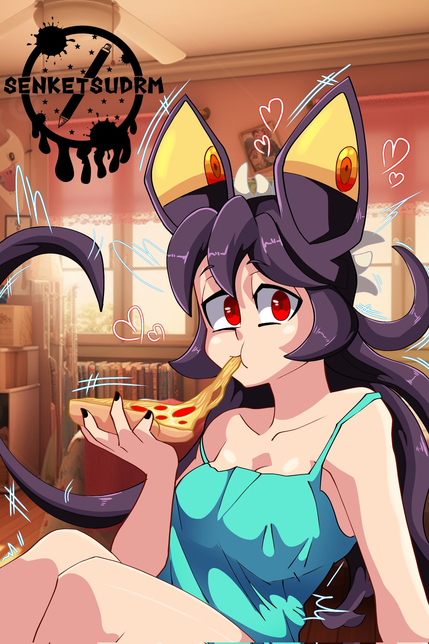 big_ass big_breasts big_butt big_thighs big_titties blush clothing curvaceous curvaceous_female curvaceous_figure curvy curvy_figure curvy_hips drmsenketsu female female_focus female_only filia looking_at_viewer purple_hair skullgirls