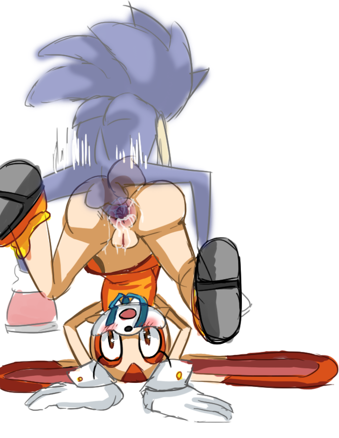 anal anus ass blue_fur cream_the_rabbit furry hedgehog mammal pussy saltwater sonic_(series) sonic_the_hedgehog