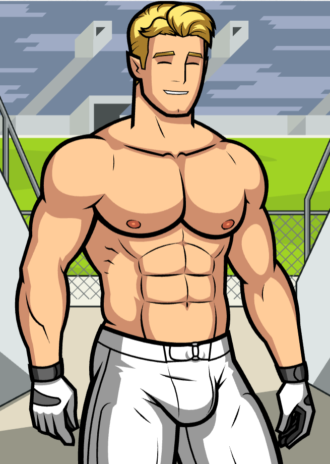 bara bulge monthly_manful shirtless solo_male stadium