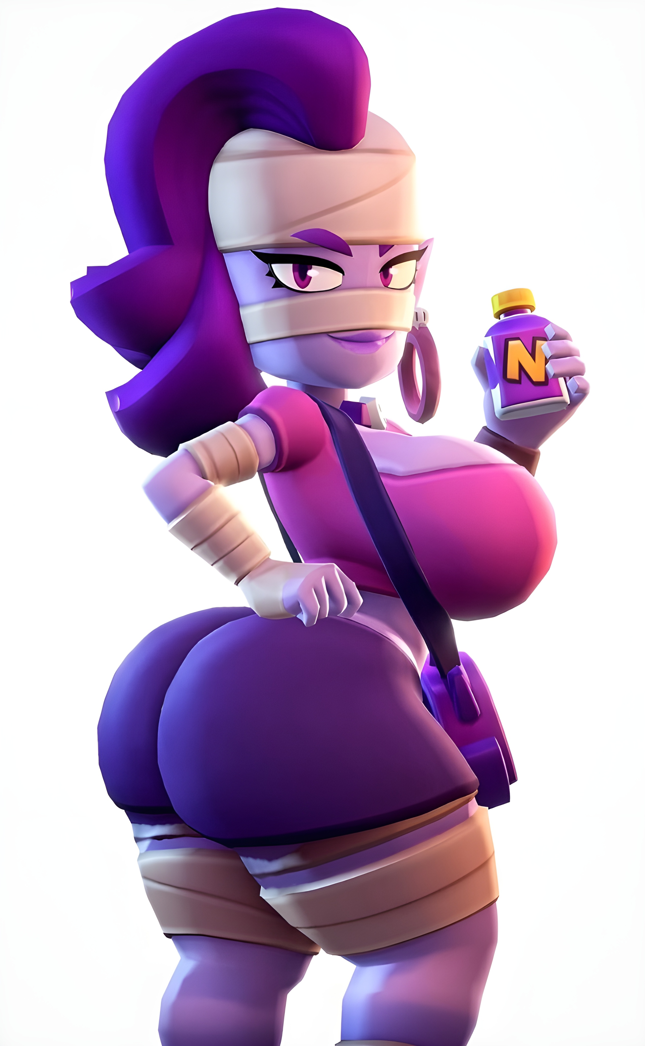 1girls, ai generated, big ass, big breasts, big butt, brasil louco, brawl stars, bubble ass, bubble butt, curvaceous, curvy, curvy body, curvy female, curvy figure, emz (brawl stars), female, female focus, female only, full body, fully clothed, huge breasts, large ass, looking at viewer, looking down, seducing, seducing viewer, seductive, seductive look, seductive pose, seductive smile, sexy, sexy body, sexy pose, simple background, solo, solo female, solo focus, supercell, tagme, thick, thick ass, thick body, thick butt, thick legs, thick thighs, white background, zombie, zombie girl