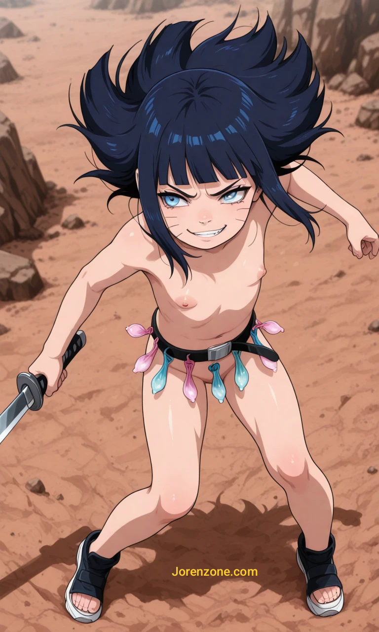1girls, ai generated, battle, boruto: naruto next generations, female, female only, fight, jorenzone, naked, naked female, naruto, naruto (series), naruto shippuden, nude, nude female, solo, teenager, uzumaki himawari, young, younger female