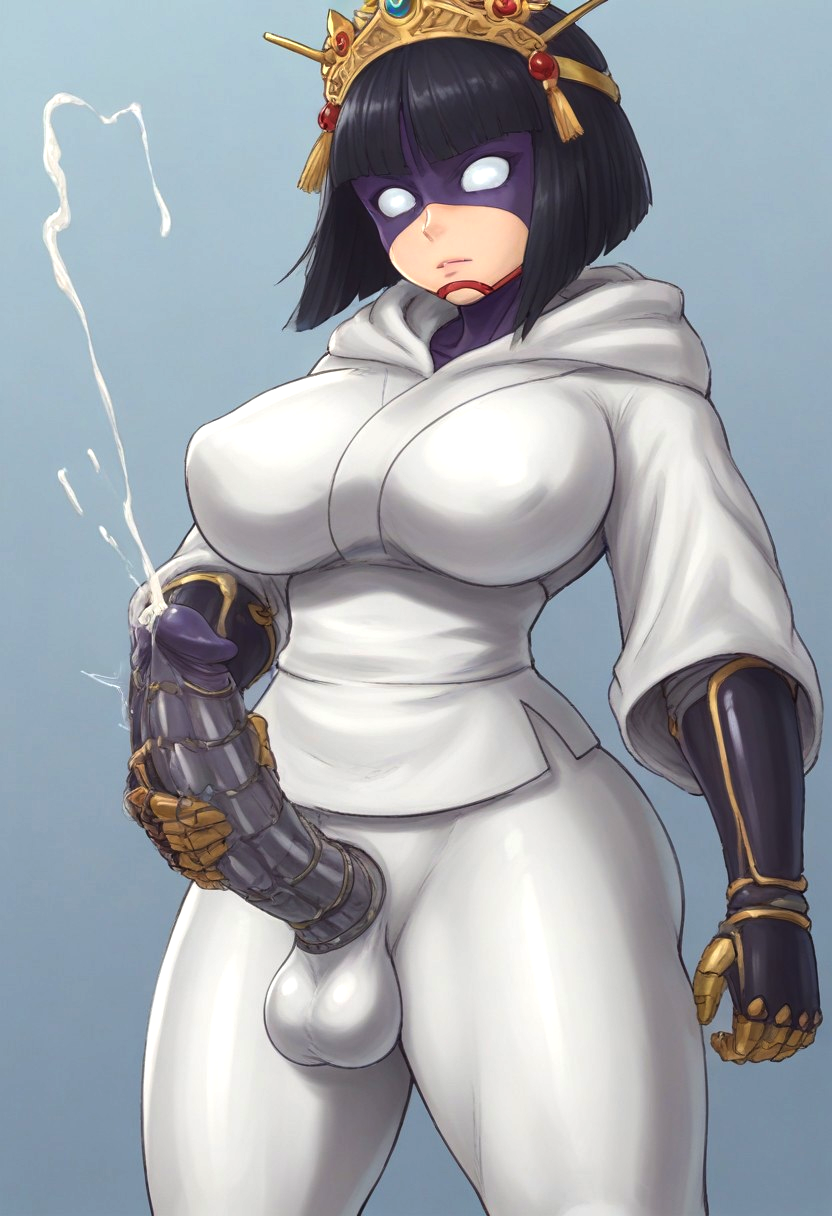 1futa ai_generated android big_breasts clothed erect_penis erection futanari penis robot robot_futa tagme the_ninja_warriors thick_thighs yaksha_(ninja_warriors)