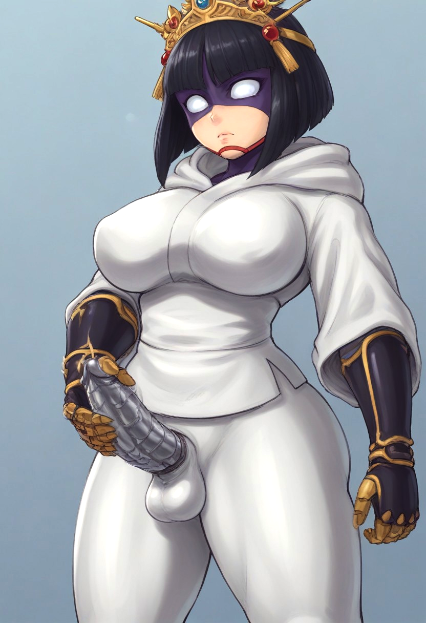 1futa ai_generated android big_breasts clothed erect_penis erection futanari penis robot robot_futa tagme the_ninja_warriors thick_thighs yaksha_(ninja_warriors)