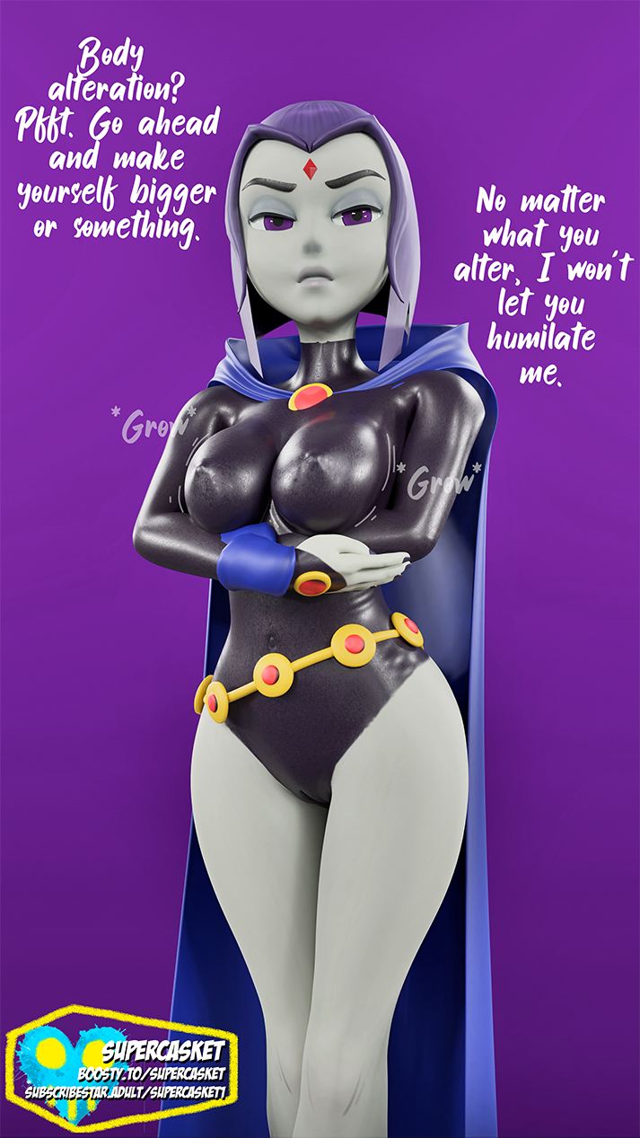 1girls 3d big_breasts breast_expansion breast_growth breasts cambion chest curvaceous curvy curvy_figure dc dc_comics demon demon_girl expansion female forehead_jewel growth half_demon hero heroine hips hourglass_figure human legs purple_hair rachel_roth raven_(dc) slim_waist supercasket teen_titans thick thick_hips thick_legs thick_thighs thighs voluptuous waist wide_hips