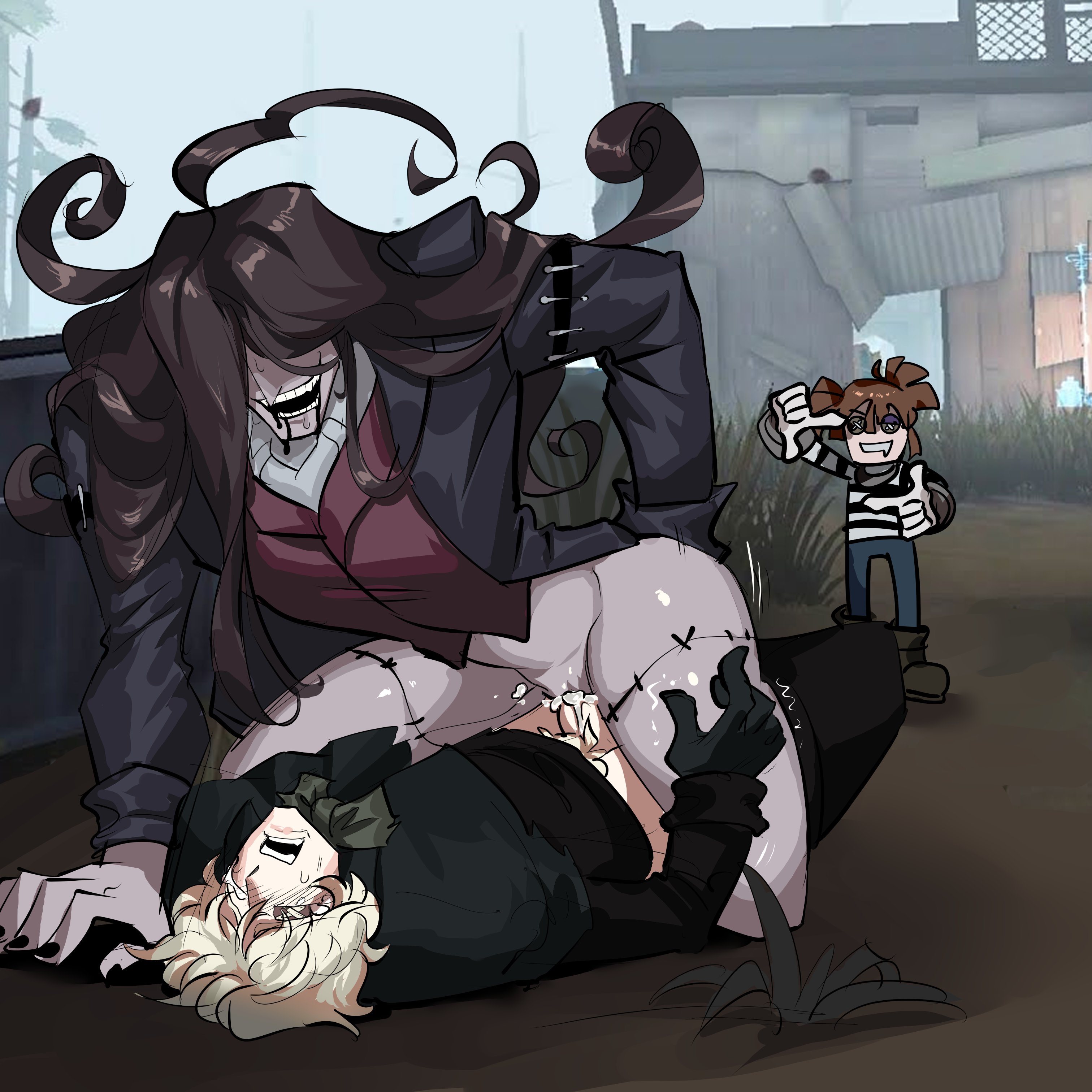 andrew kreiss, antonio (identity v), bara, being watched, blush, cum, cum in pussy, cum inside, cuntboy, flanco, functionally nude, gay, identity v, intersex, luca balsa, male, panchyandmaggi, penis, penis in pussy, public, public sex, pussy, small top big bottom, sweat, vaginal penetration, vaginal sex, yaoi
