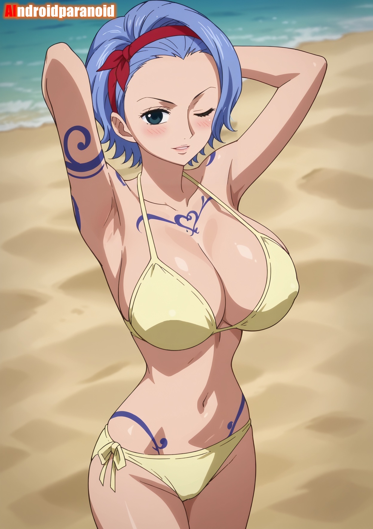 1girls, ai generated, aindroidparanoid, arm tattoo, ass, big ass, big breasts, big butt, bikini, blue hair, blue tattoo, blue-haired female, breasts, busty, chest tattoo, curvy, cute, fat ass, female, female only, hair, hi res, hips, huge ass, huge breasts, human, large ass, large breasts, legs, narrow waist, nojiko, one piece, slim waist, tagme, tattoo, thick ass, thick thighs, voluptuous, waist, wide hips