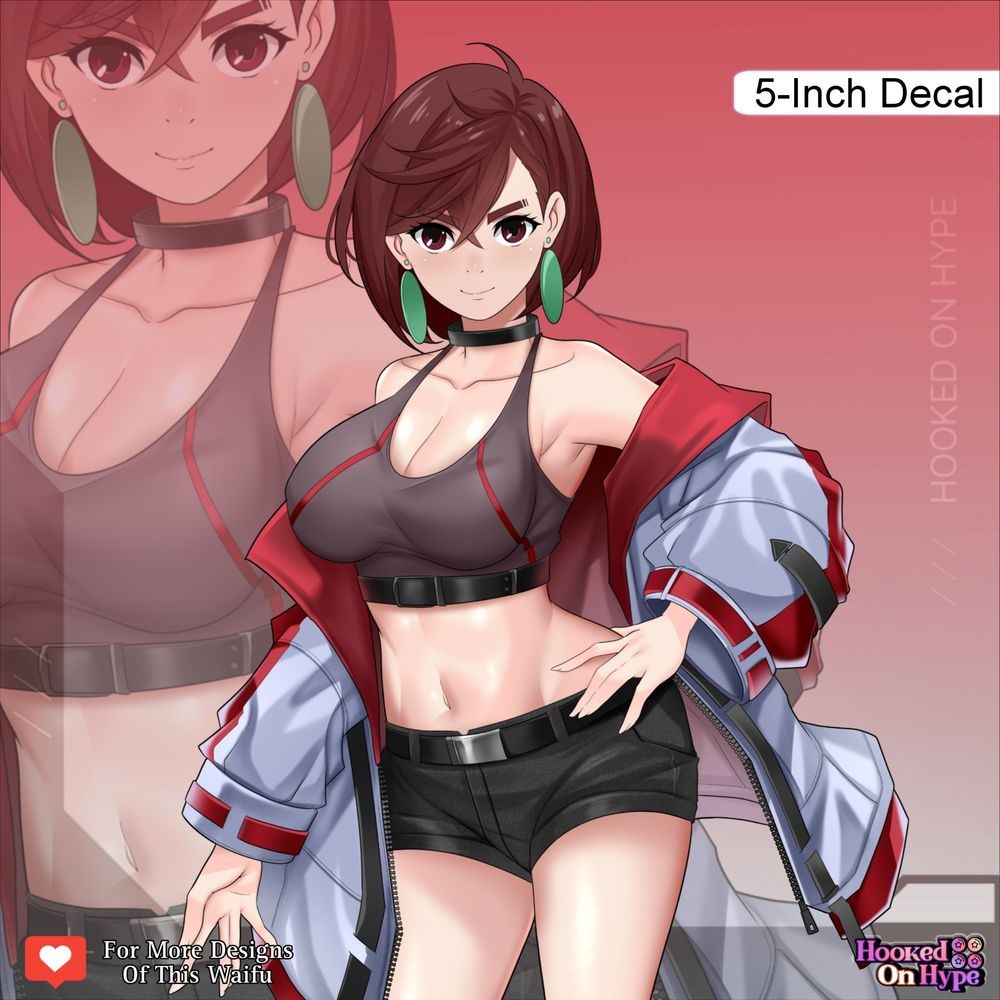 1girls, 2d, 2d (artwork), 2d artwork, ayase momo, belly, belly button, big breasts, black choker, breasts, brown eyebrows, brown eyes, brown hair, brown-eyed female, brown-haired female, busty, busty female, busty girl, busty teen, choker, cleavage, closed mouth smile, collarbone, curvaceous, curvaceous body, curvaceous female, curvaceous figure, curvaceous hips, curvaceous teen, curvy, curvy body, curvy female, curvy figure, curvy hips, curvy teen, dandadan, digital, digital art, digital drawing, digital drawing (artwork), digital media, digital media (artwork), ear piercing, ear piercings, earrings, female, female focus, female only, fingernails, fingers, hair between eyes, high resolution, high school student, highres, hookedonhype, hourglass figure, inguinal crease, inguinal ligament, large boobs, large breasts, lean figure, linea alba, long hair, looking at viewer, narrow waist, navel, nipple bulge, pierced ear, pierced ears, plump breasts, red background, school girl, shorts, shoulders, simple background, slender body, slender waist, slim waist, smile, smiley face, smiling, smiling at viewer, smirk, solo, standing, stomach, teen girl, teenage girl, teenage tits, teenager, thick thighs, thighs, upper body, wide hips, young female, young woman