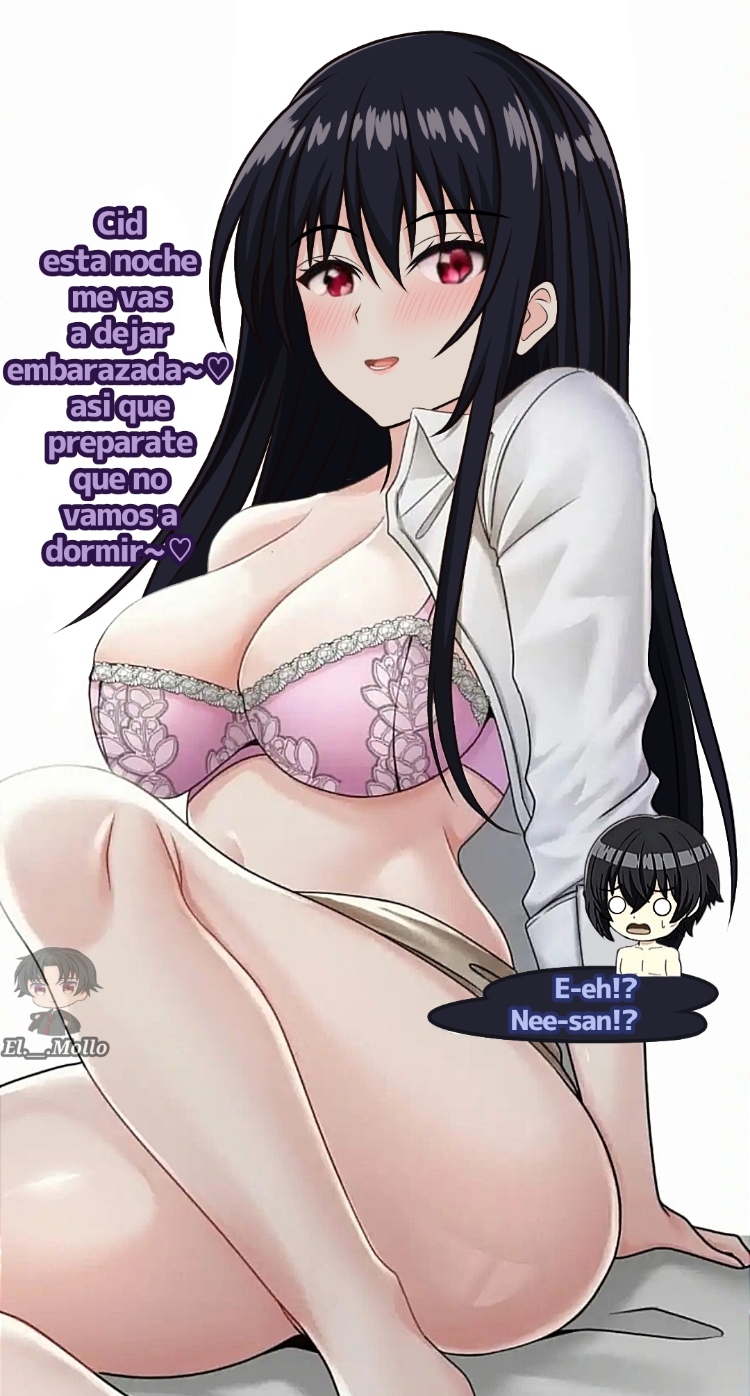 brother and sister, cid kagenou, claire kagenou, incest, incest (lore), kage no jitsuryokusha ni naritakute!, mollo. ., sex, spanish text, the eminence in shadow