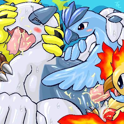 articuno fire_(pokemon) freezer_(pokemon) legendary_pokémon lugia moltres nintendo penis pokemon pokemon_(species) pokemon_gsc pokemon_rgby thunder_(pokemon) zapdos