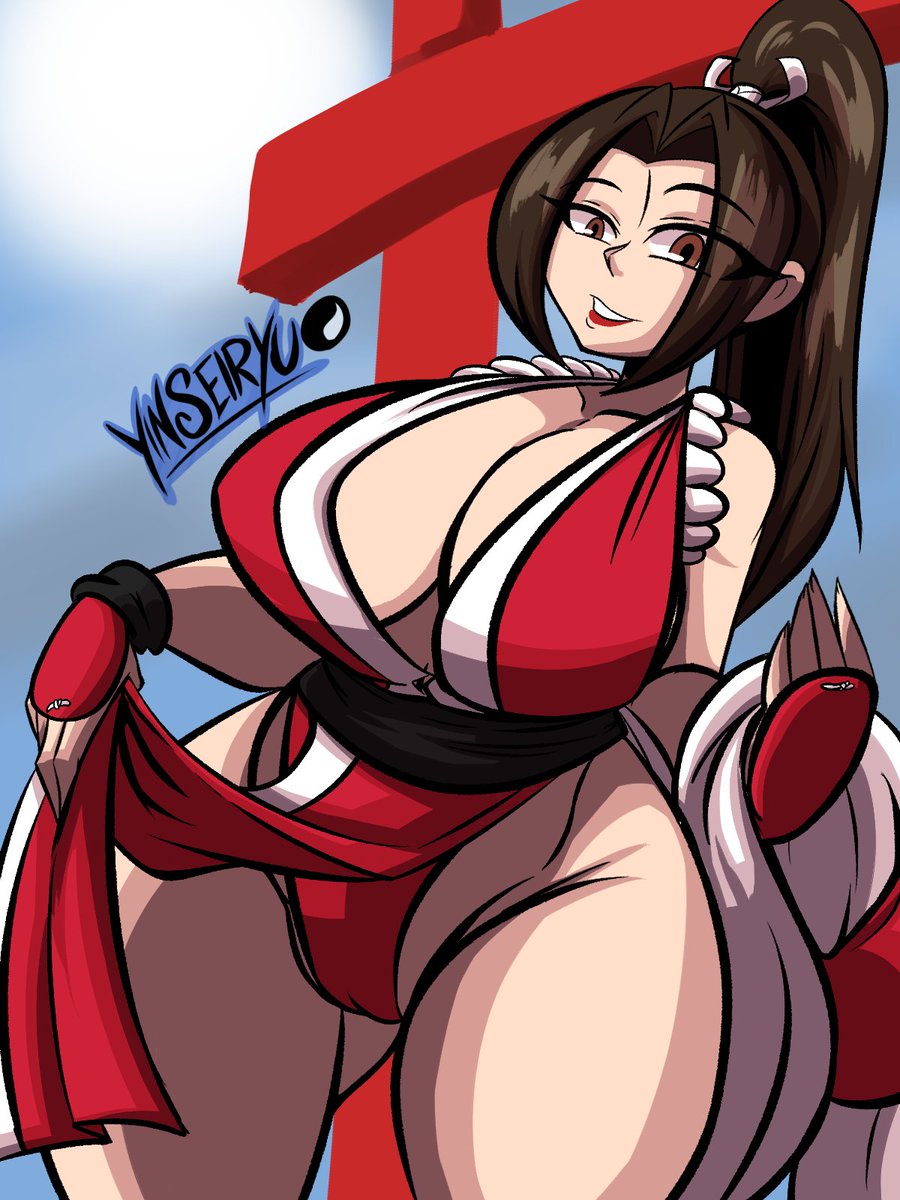 big_breasts female mai_shiranui thick_thighs yinseiryu