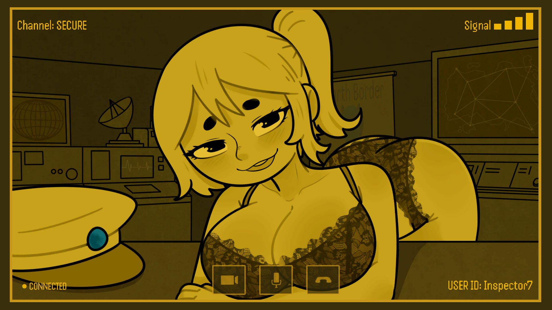 game asset, general commander (xenofeels), lingerie, official art, xenofeels