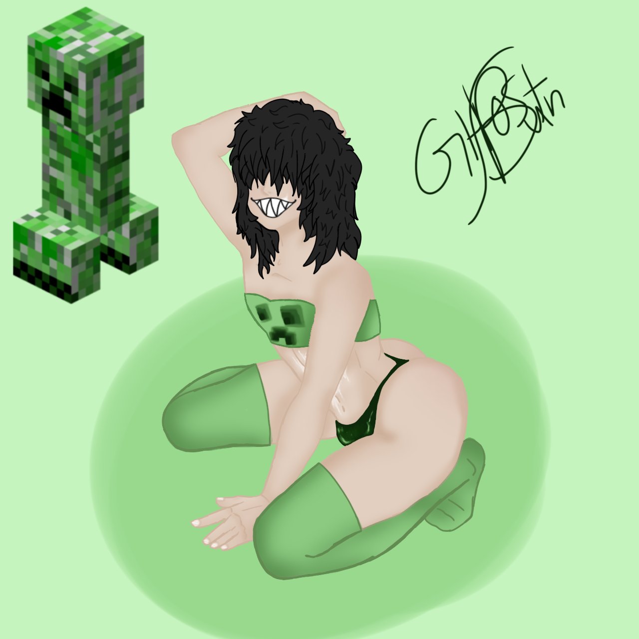 Creeper (Minecraft) Rule 34 Image