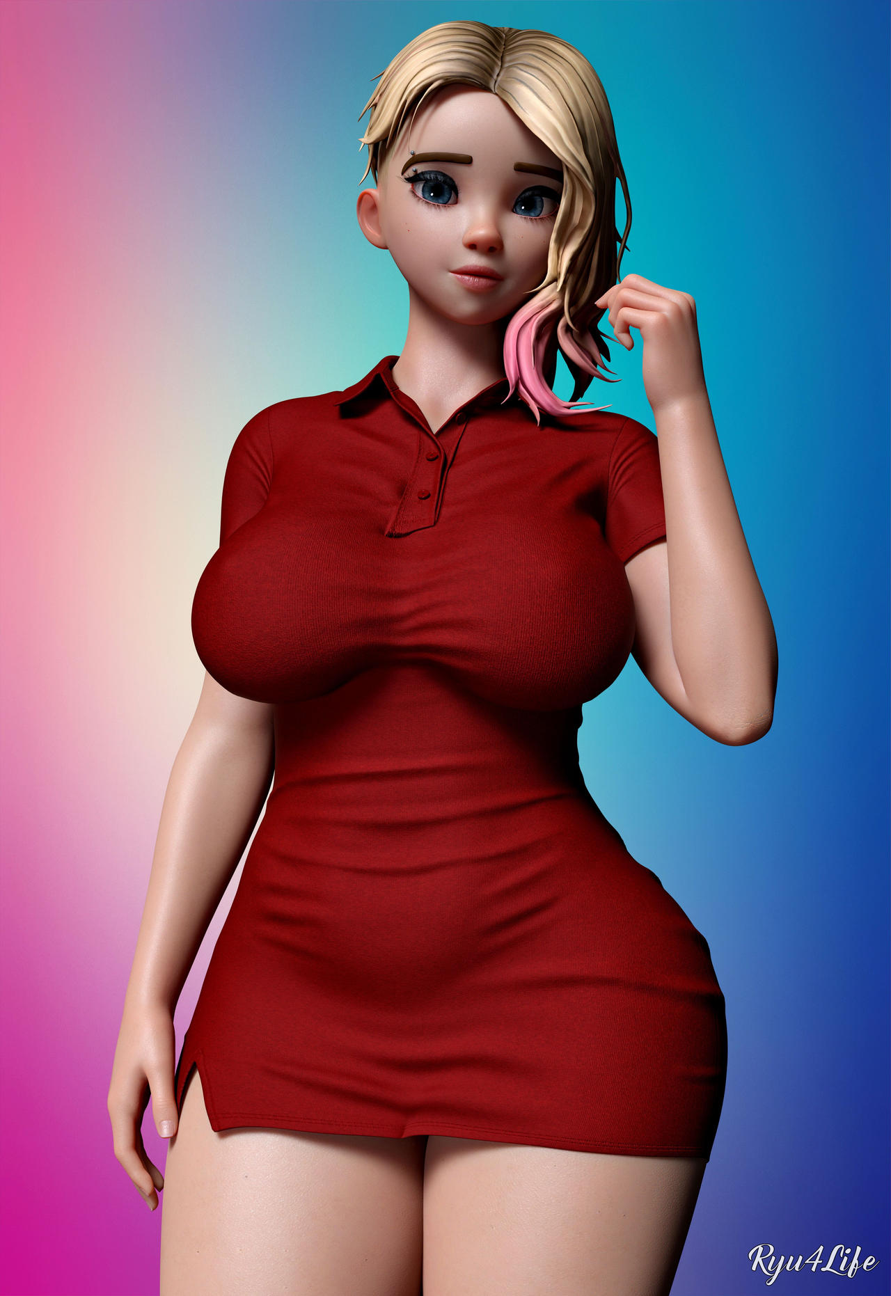 1girls 3d big_ass big_breasts breasts bust busty curvaceous curvy curvy_figure female full_color fully_clothed gwen_stacy gwen_stacy_(spider-verse) hips hourglass_figure huge_ass huge_breasts large_ass large_breasts legs light-skinned_female light_skin marvel marvel_comics mature mature_female no_penetration ryu4life slim_waist solo solo_female spider-gwen spider-man:_across_the_spider-verse spider-man:_into_the_spider-verse spider-man_(series) thick thick_hips thick_legs thick_thighs thighs top_heavy voluptuous waist wide_hips