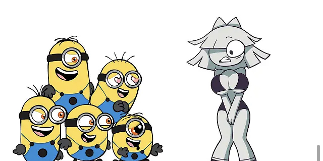 bikini brainrot breasts claire_(fundamental_paper_education) clothing content_farm_lookin'_ass.. fundamental_paper_education minion minions_(film) my_nigga..._this_shit_so_ass... weird_crossover why