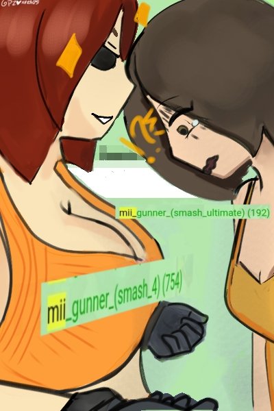2girls, big breasts, breast envy, breasts, brown hair, cleavage, female, female only, meme, mii, mii gunner, mii gunner (smash 4), mii gunner (smash ultimate), mob face, mogging, nintendo, puddinpuddgi, rule34, shocked expression, small breast angst, small breasts, smug grin, super smash bros., super smash bros. for nintendo 3ds and wii u, super smash bros. ultimate, supersludge, text
