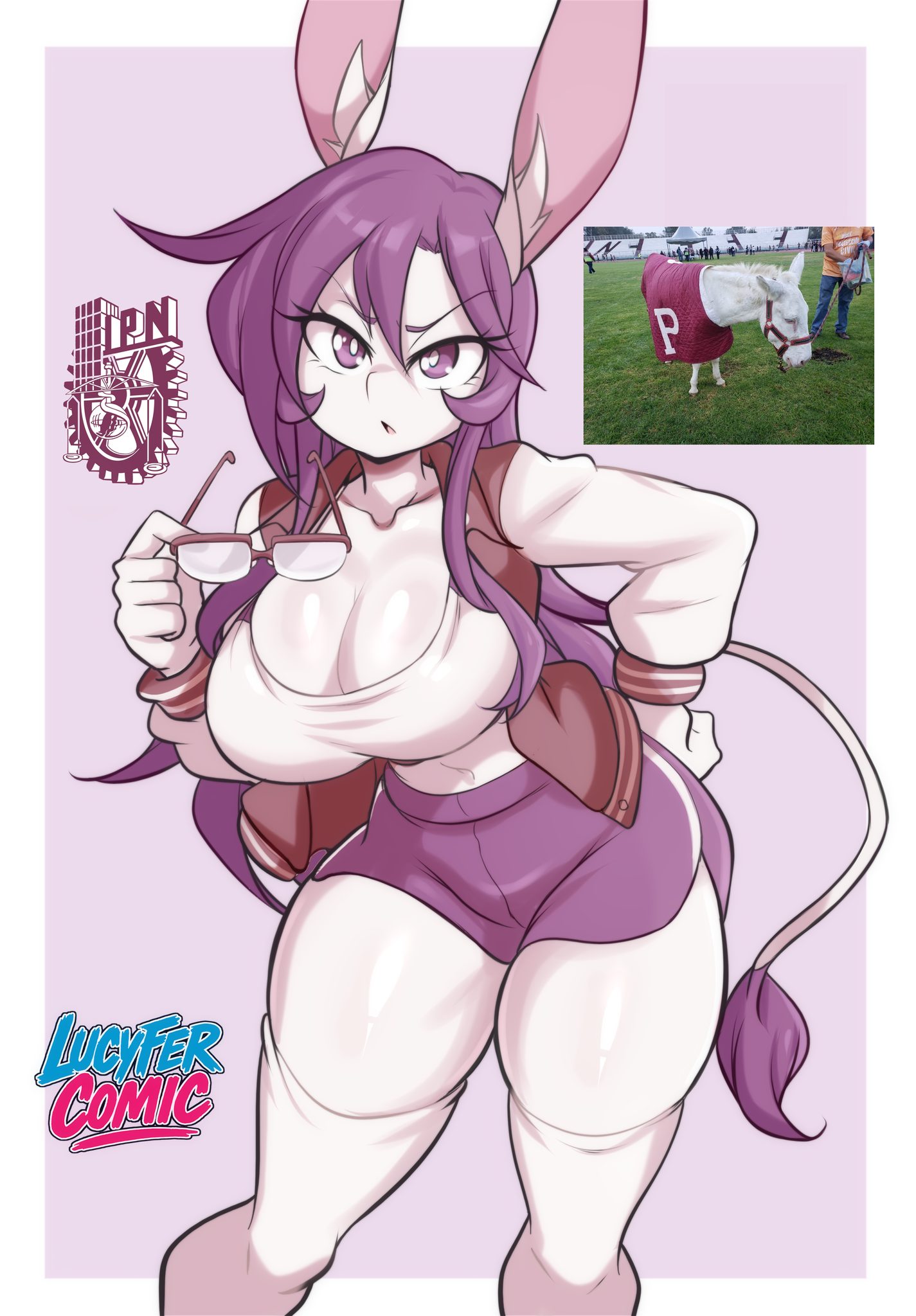 big breasts, breasts, cachi (lucyfercomic), cleavage, female, furry, huge breasts, lucyfercomic, tagme, thick thighs, wide hips