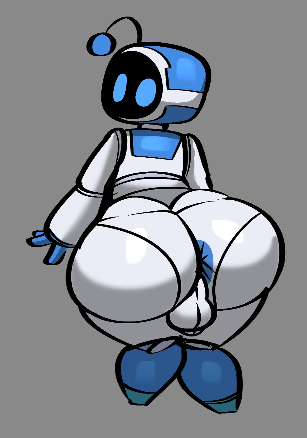 1boy antennae anus ass astro_bot astro_bot_(series) backsack balls big_ass big_butt blue_eyes butt completedlemon fat_ass fat_butt huge_ass huge_butt looking_at_viewer looking_back looking_back_at_viewer male male_only playstation robot solo sony_interactive_entertainment thick_ass thick_butt