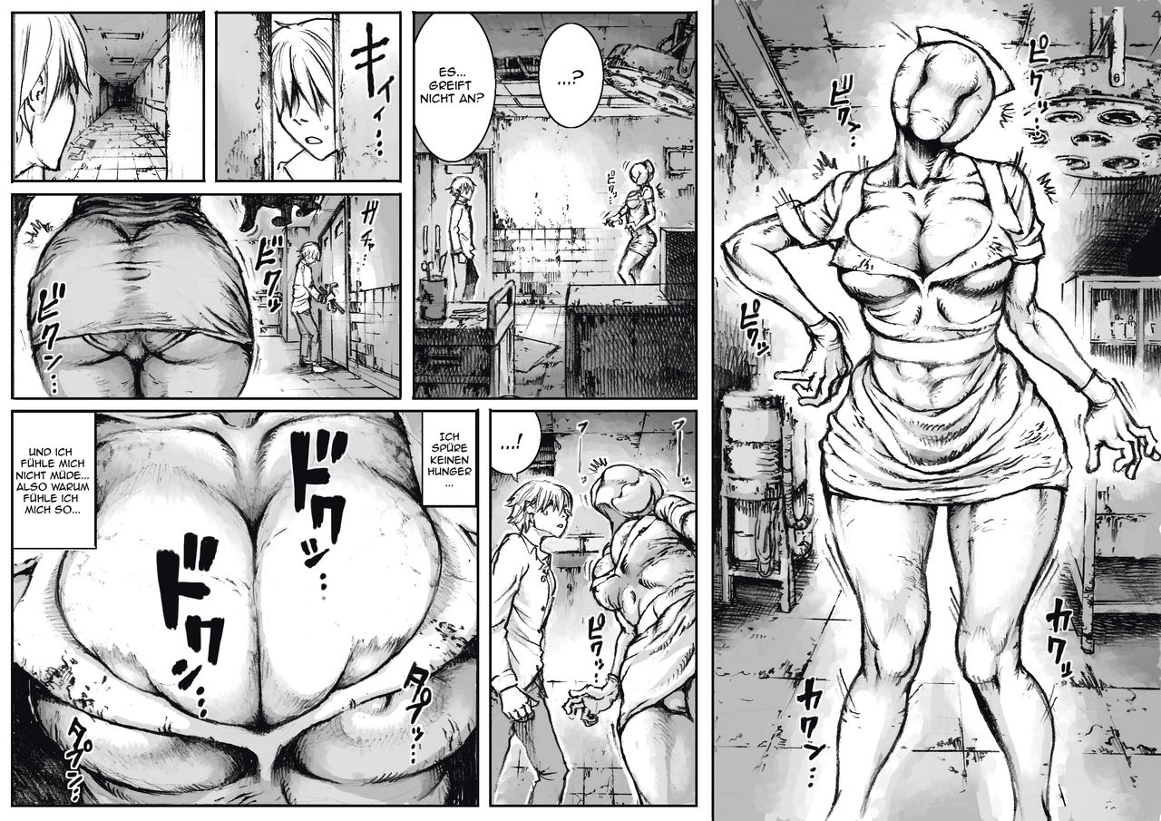 bubble head nurse, comic, deutsch, double deck, double deck (artstyle), double deck seisakujo, end of location, german, german text, james sunderland, nurse, nurse (silent hill), parody, silent hill, silent hill 2, translated