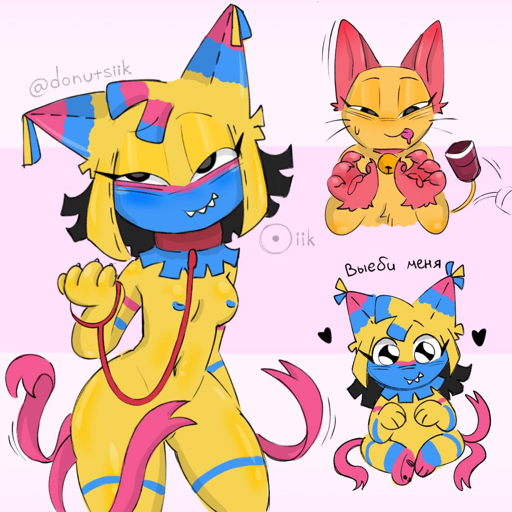 2girls, dandy's world, donutsiik, female, female only, female/female, scraps (dandy's world), tagme, yatta (dandy's world), yuri