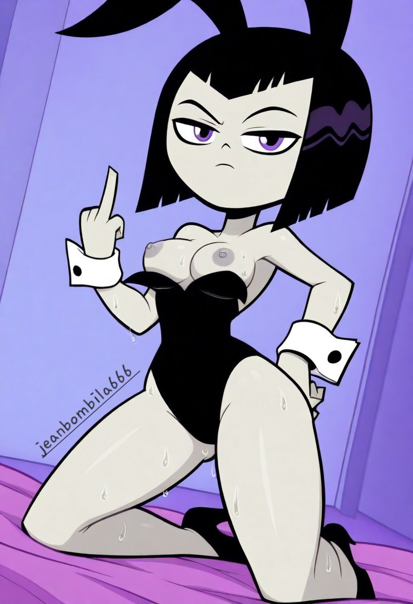 1girls, ai generated, cartoon network, dc, dc comics, female, female only, jeanbombila666, raven, raven (dc), solo, teen titans, teen titans go
