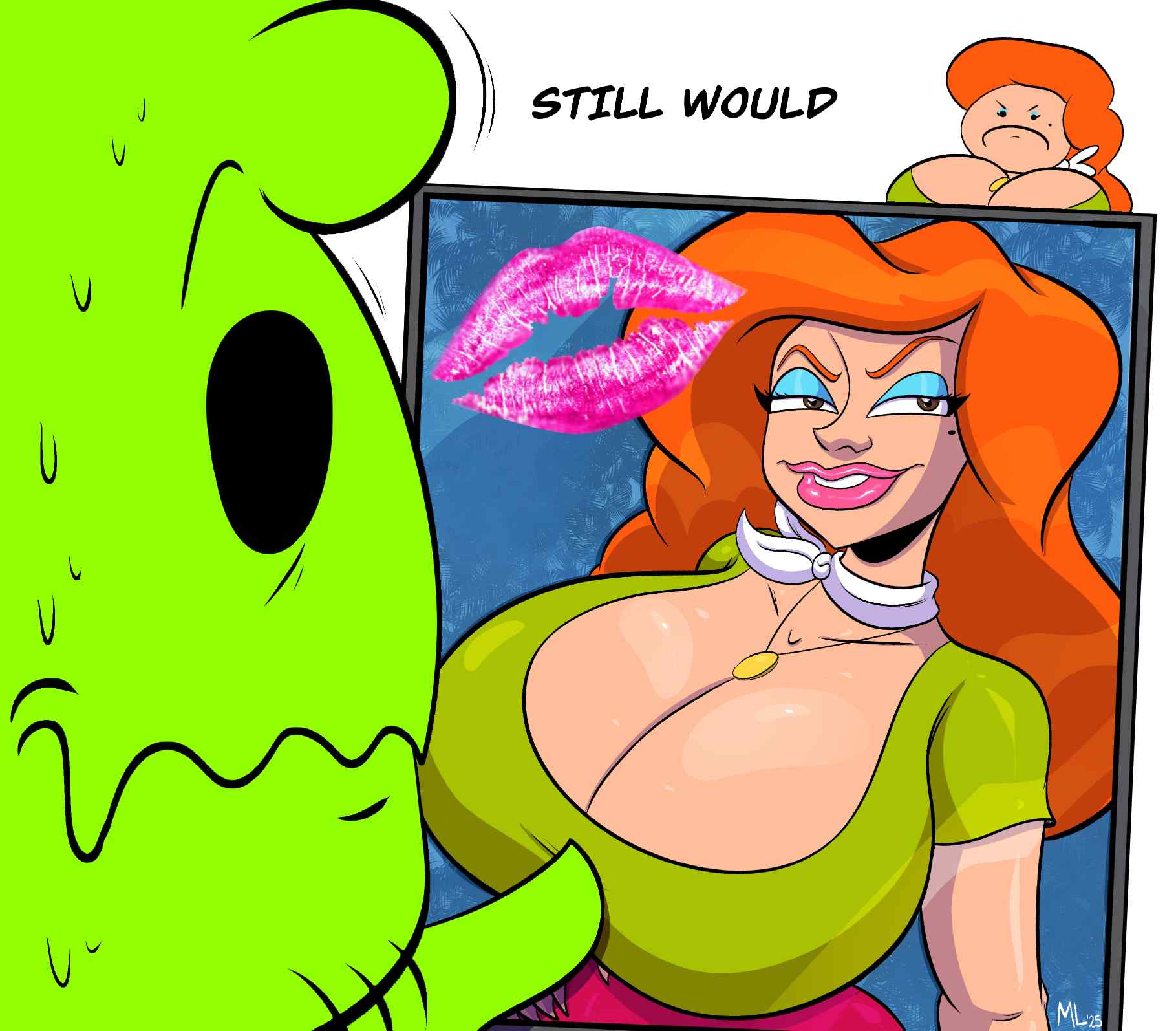 1girls, ameizing lewds, big ass, big breasts, big thighs, breasts, breasts bigger than head, bust, busty, chest, cousin mel, curvaceous, curvy, curvy figure, digital media (artwork), doobus goobus, doobus goobus (character), female, grandma got run over by a reindeer, hips, hourglass figure, huge ass, huge breasts, huge thighs, large ass, large breasts, large thighs, legs, light skin, light-skinned female, mature, mature female, orange hair, slim waist, thick, thick hips, thick legs, thick thighs, thighs, voluptuous, waist, wide hips, wide thighs