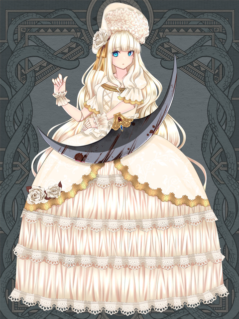 blade blood dress princess skirt weapon