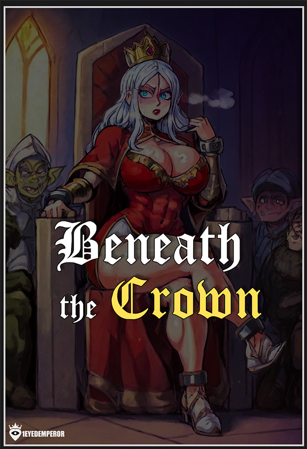 1eyedemperor 1girls 2d 2d_(artwork) 2d_artwork abs adult ai_assisted ai_generated beneath_the_crown big_ass big_breasts bimbo black_mascara blue_eyes chains comic comic_cover comic_page comic_panel comics commentary crown crown_braid cuffs dialogue dialogue_box dialogue_bubble domination english english_commentary english_dialogue english_language english_subtitles english_text erect_nipples fake_breasts female female_focus full_color goblin goblin_male gold_jewelry golden_crown grey_hair heart heart_eyes hearts_around_body hearts_around_head heels high_heels highres long_hair makeup makeup_running mature mature_female multiple_boys muscular_female nglish oneyedemperor original original_character original_characters page_0 page_1 princess queen red_dress red_lipstick running_mascara story submissive_female throne throne_room underwear wet wet_body wet_clothes wet_pussy wet_skin white-skinned_female white_bra white_hair white_skin