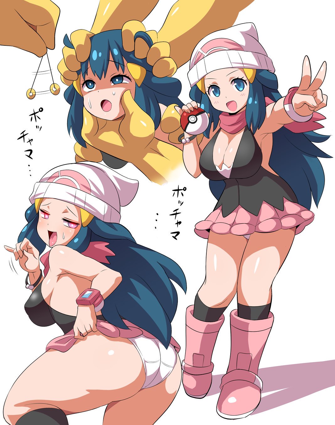 1girls :d ahe_gao alternate_breast_size alternative_bust_size ambiguous_gender anime_style armpit_peek armpits ass bandana bare_legs bare_shoulders beanie big_ass big_breasts black_legwear black_vest blue_eyes blue_hair blush body_writing boots bracelet breasts cleavage clothed completely_nude corruption covered_nipples dark_nipples dawn_(pokemon) erect_nipples erect_nipples_under_clothes eyelashes face_grab fellatio_gesture female femsub forced foreshortening from_behind full_body fully_clothed furry glowing glowing_eyes hair_ornament hairclip half-closed_eyes hand_up happy_sub happy_trance hat head_grab hips holding holding_head holding_object holding_poke_ball huge_ass huge_breasts human hypno hypnosis interspecies jewelry knee_boots kneehighs konno_tohiro large_breasts legs legwear lingerie long_hair looking_at_viewer looking_back maledom microskirt mind_control miniskirt motion_lines nintendo nipples no_bra nude open_mouth out_of_frame outstretched_arm panchira panties pantsu pendulum pink_boots pink_footwear pink_neckwear pink_scarf pink_skirt pleated_skirt poke_ball pokemon pokemon_(species) pokemon_dppt pokephilia presenting restrained scarf sexually_suggestive shadow shiny shiny_skin sideboob simple_background skirt skirt_lift slave small_breasts smile socks solo_focus standing sweat tattoo text thick_thighs thighs tongue tongue_out underwear v vest voluptuous watch watermark wet white_background white_hat white_headwear wide_hips yellow_fur