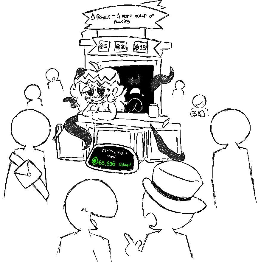 1girls, 2d, 2d (artwork), crack pairing, crossover, crowd, doors (roblox), female, friday night funkin, girlfriend (friday night funkin), jeff (doors), monochrome, nude, nude female, pls donate, prostitution, public nudity, public sex, roblox, roblox game, sign, sketch, sunsethills, tagme, tentacle, tentacle sex, tentacles, text