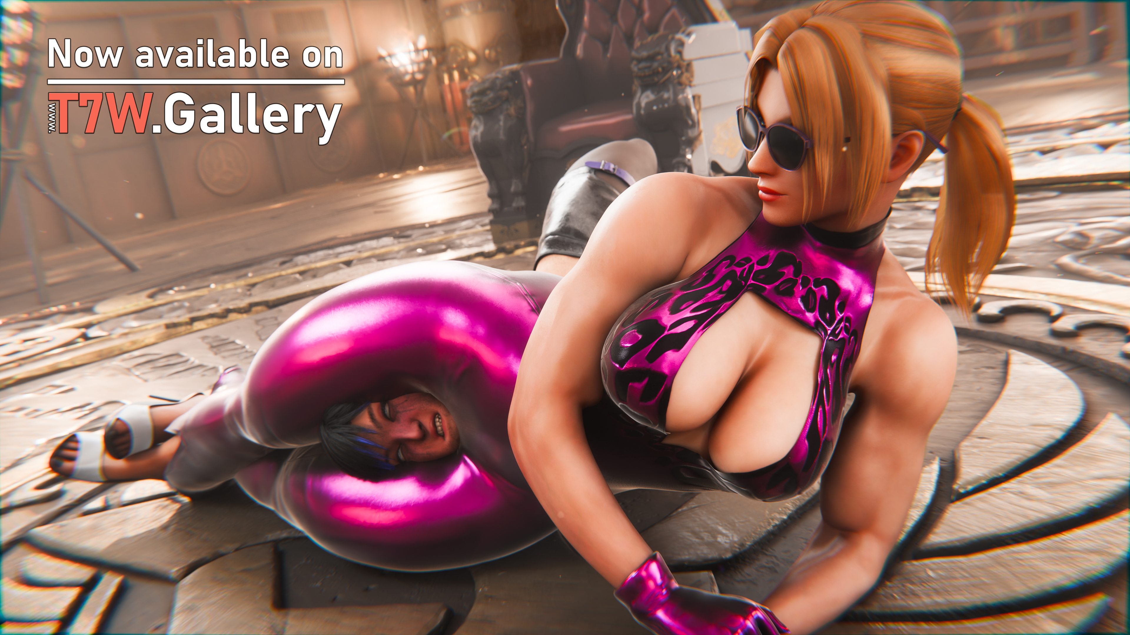 16:9, 2girls, 3d, absurd res, asphyxiation, ass, assertive, assertive female, beaten, between legs, between thighs, blender, boots, breasts, catfight, choke hold, chokehold, choking, crush, crushing, defeat, defeated, dominant, dominant female, domination, dominatrix, dommy mommy, female, female domination, female only, femdom, fight, figure four headlock, fingerless gloves, hands on thighs, head between legs, head between thighs, headscissor, headscissors, helpless, highres, human, humiliated, humiliating, humiliation, leather clothing, leg grab, leg lock, leglock, legs, lezdom, lezsub, midriff, multicolored hair, multiple females, multiple girls, muscular, muscular female, namco, nina williams, pain, painful, passing out, pinned, pinned down, pinned to floor, red face, reina mishima, reverse headscissors, ryona, sandals, scissorhold, smothering, squeeze, squeezing, squirming, strangling, strong female, struggling, submission, submission hold, submissive, submissive female, sunglasses, tekken, tekken 3, tekken 4, tekken 5, tekken 5 dark resurrection, tekken 7, tekken 8, tekken tag tournament, tekken tag tournament 2, tekken7wallpapers, thick ass, thick thighs, thigh highs, thighhighs, thighs, thighs together, tight clothing, tinted eyewear, unconscious, wrestling, wrestling femdom, yuri