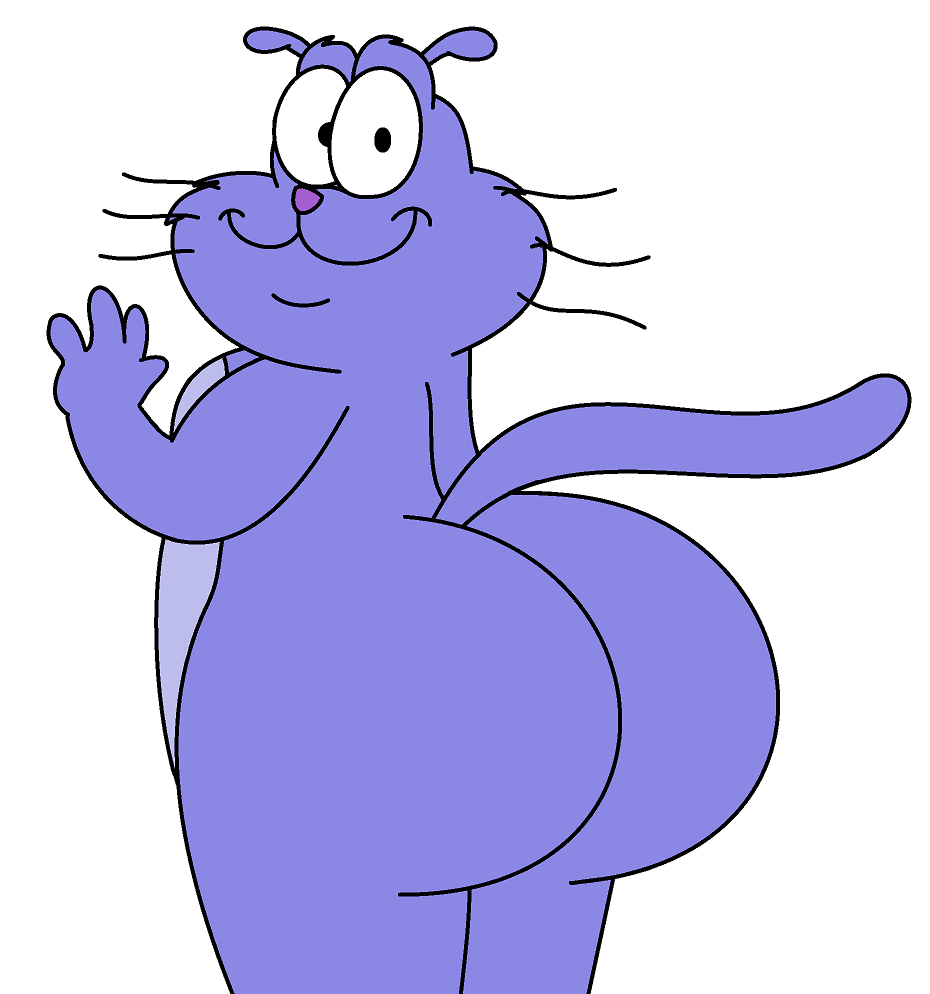 A purple cat exploring virtual desires