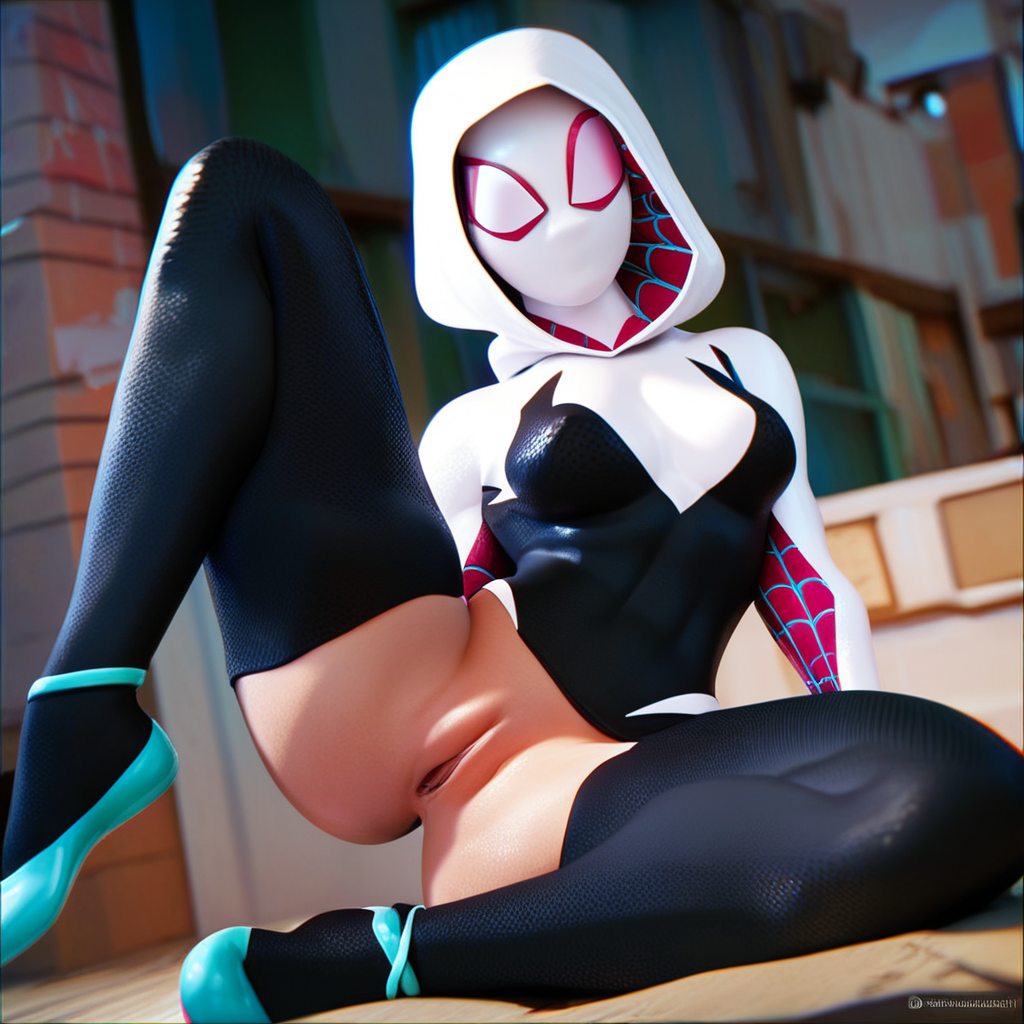 costume gwen_stacy hentai mask showing_pussy spider-gwen