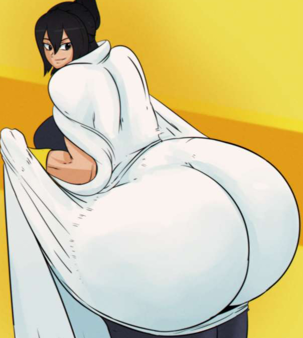 1girls ass boku_no_hero_academia dress dress_inside_ass female my_hero_academia nana_shimura showing_ass