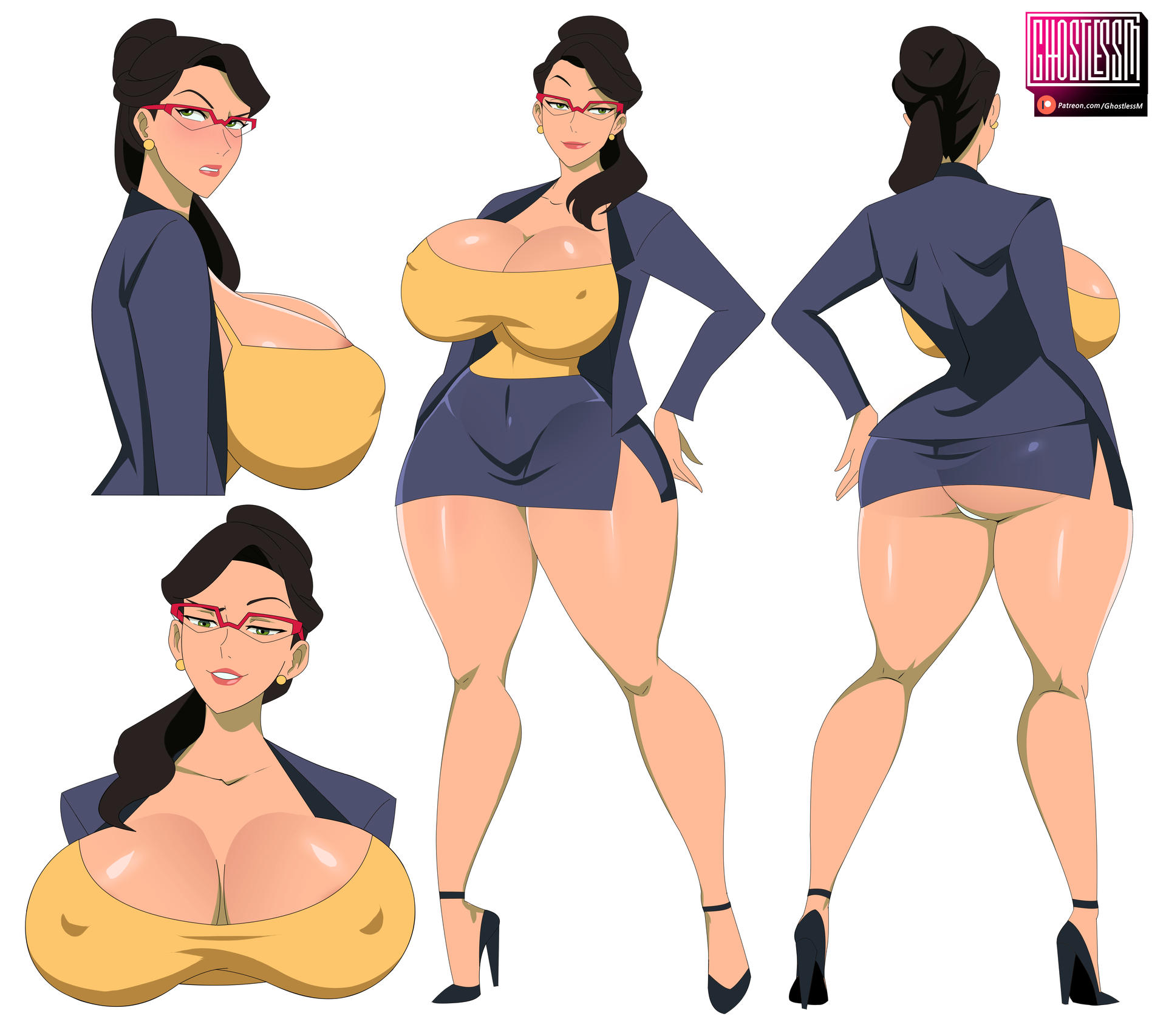 1girls, batman (series), big ass, big breasts, big thighs, breasts, curvaceous, curvy, curvy figure, dc, dc comics, digital media (artwork), female, ghostlessm, hips, hourglass figure, huge ass, huge breasts, huge thighs, large ass, large breasts, large thighs, legs, light skin, light-skinned female, mature, mature female, my adventures with superman, slim waist, superman (series), thick, thick hips, thick legs, thick thighs, thighs, vicki vale, vicki vale (my adventures with superman), voluptuous, waist, wide hips, wide thighs