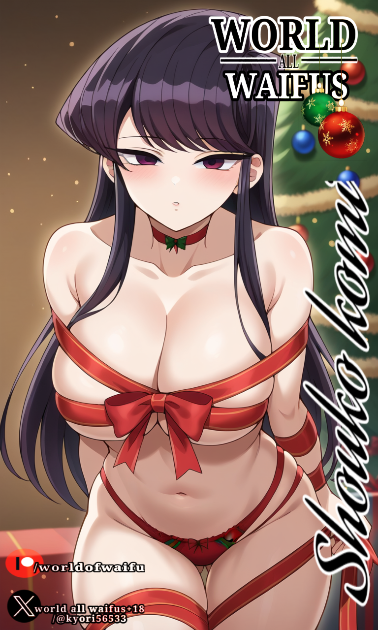 christmas christmas_clothing christmas_outfit cosplay komi-san_wa_komyushou_desu komi_shouko santaclad_torbjörn