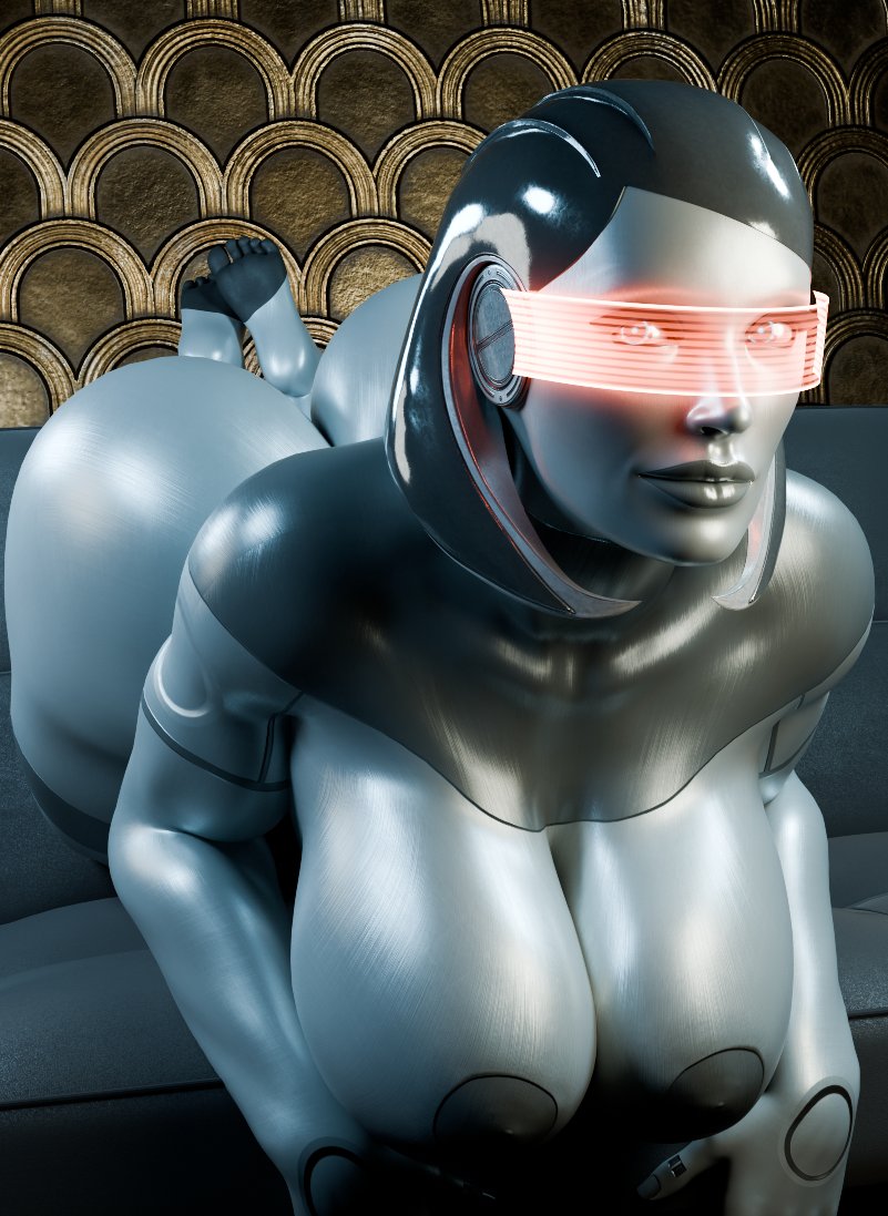 1girls 3d ass big_ass big_breasts breasts edi female huge_breasts mass_effect nipples robot robot_girl solo steps3d