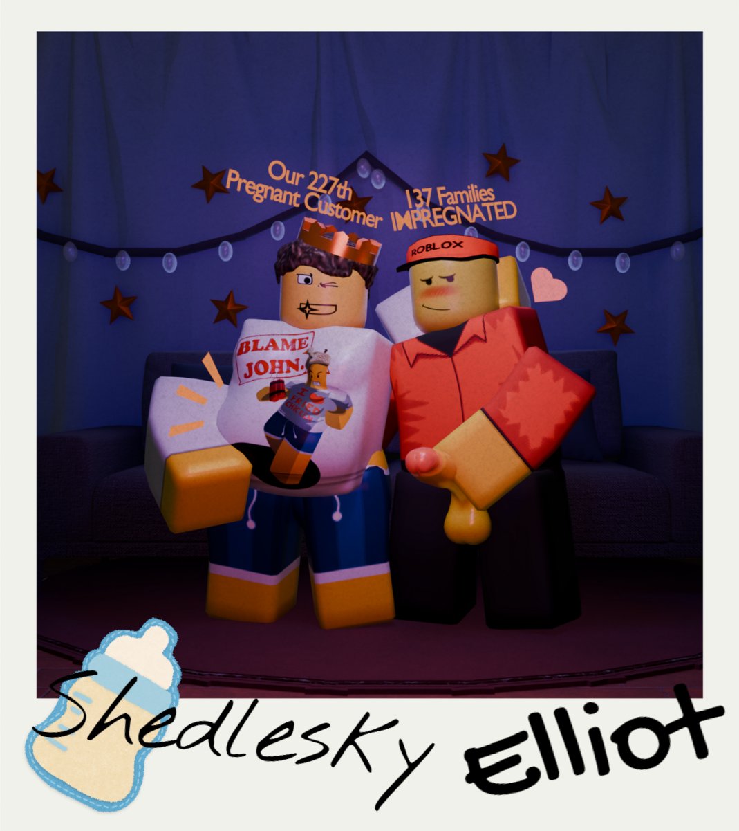 1boy, 2boys, after sex, belly squeeze, belly squish, bitelock, blush, blushing, elliot (forsaken), elliot (work at a pizza place), forsaken, forsaken (roblox), gay, handjob, jerking off, jerkingoff, male pregnancy, mpreg, photo, picture, pregnant, pregnant male, roblox, roblox game, robloxian, shedletsky, shedletsky (forsaken), wink, winking, work at a pizza place, yaoi