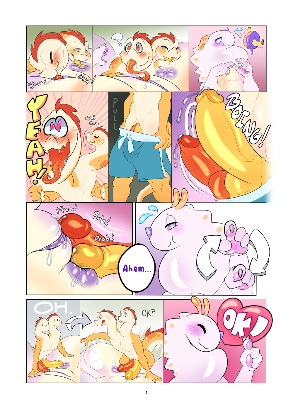 2023 anal animal_genitalia anthro cloaca cloacal cloacalingus clothing comic female frottage frottage_in_slit genitals hi_res intersex intersex/male inviting jewel_beetle jules_(tentabat) male oral penile penis presenting presenting_penis pulling_down_shorts reptile requesting rimming rubbing_penis scalie sex sex_request snake tango_and_mango_(tentabat) tentabat undressing