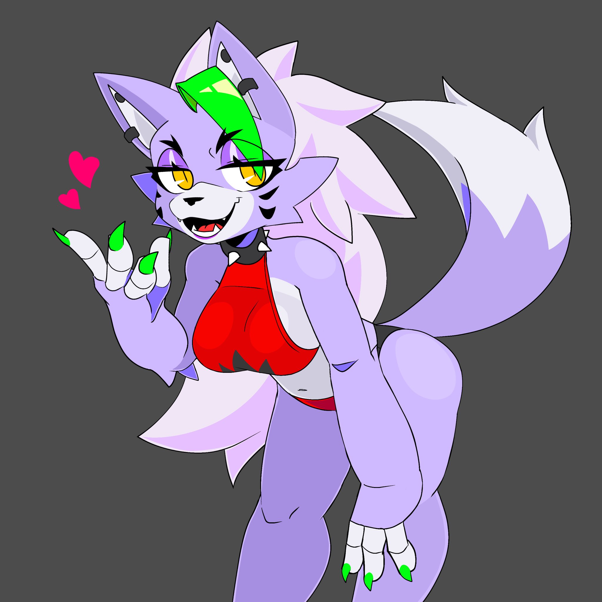female, five nights at freddy's, fnaf, roxanne wolf (fnaf), ryuuuk1, solo