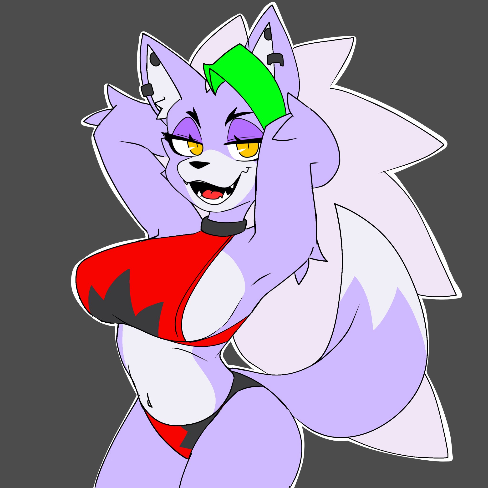 female, five nights at freddy's, fnaf, roxanne wolf (fnaf), ryuuuk1, solo