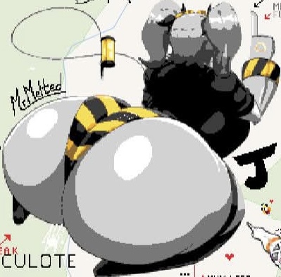 1girls, ass, ass focus, big ass, bubble ass, bubble butt, culote, drone, fat ass, female, female only, glitch productions, huge ass, hyper ass, j (murder drones), meme, mrmelted, murder drones, panties, pixel art, robot, shimapan, striped panties, thick ass, wplace, you may spank it once (meme)