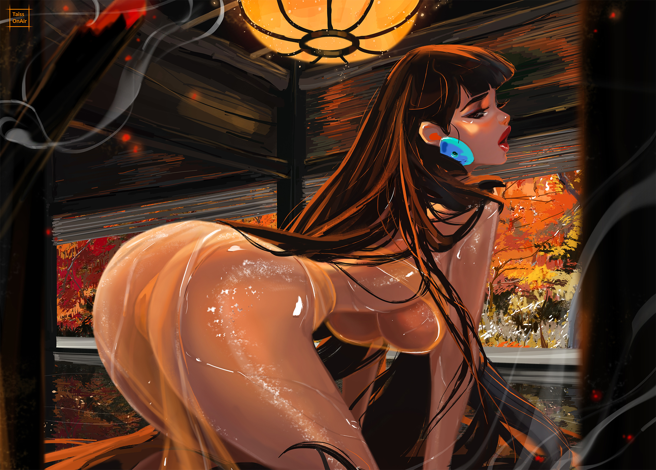 1girls, ass, big ass, big breasts, black hair, breasts, chel, dark skin, dark-skinned female, female, female only, native american, solo, taissonair, the road to el dorado, underboob