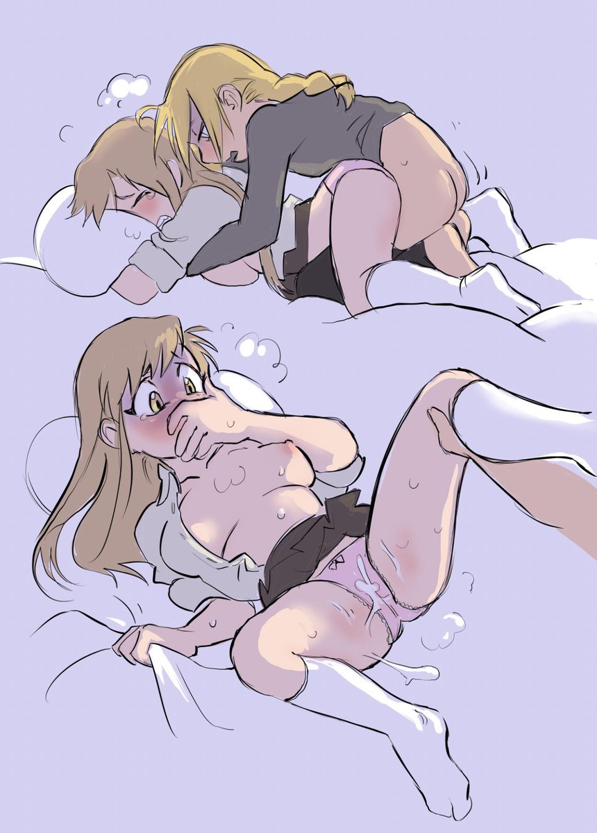 1girls alphonse_elric ass big_breasts breasts cum cum_on_panties cum_outside edward_elric female fullmetal_alchemist genderswap_(mtf) humping incest legs_apart long_hair long_socks male nipples outercourse panties rule_63 underboob yoshish53941950