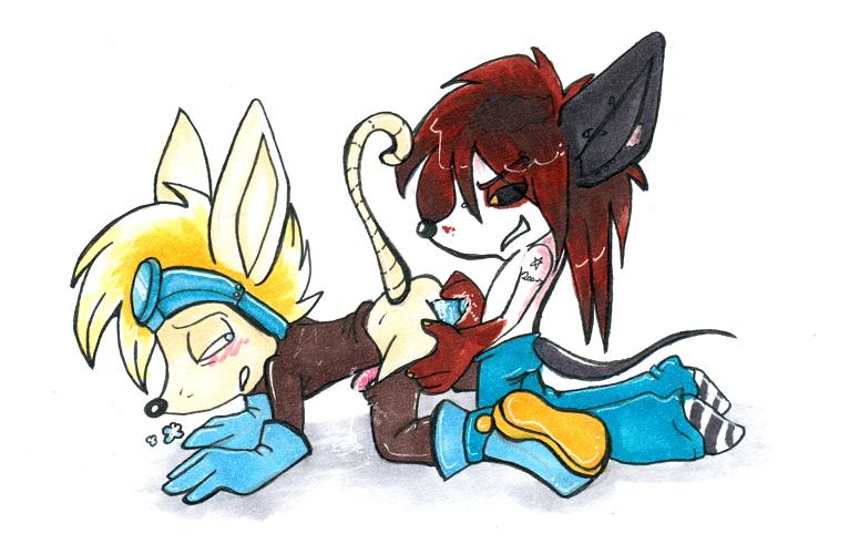 anthro axel_gear furry gay homosexual male_only rocket_knight_adventures sparkster tagme yaio