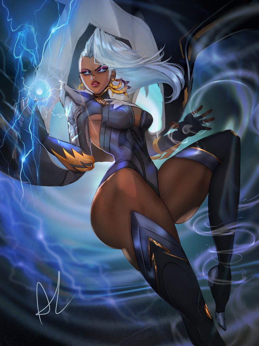 1girls action_pose arialla_draws ass ass big_ass big_breasts big_butt busty clothed curves curvy dark-skinned_female dark_skin fat_ass female female_only heroine huge_ass huge_breasts huge_butt large_ass large_breasts large_butt legwear marvel marvel_comics marvel_rivals milf ororo_munroe revealing_clothes storm_(marvel_rivals) storm_(x-men) superheroine tagme thick thick_ass white_hair x-men