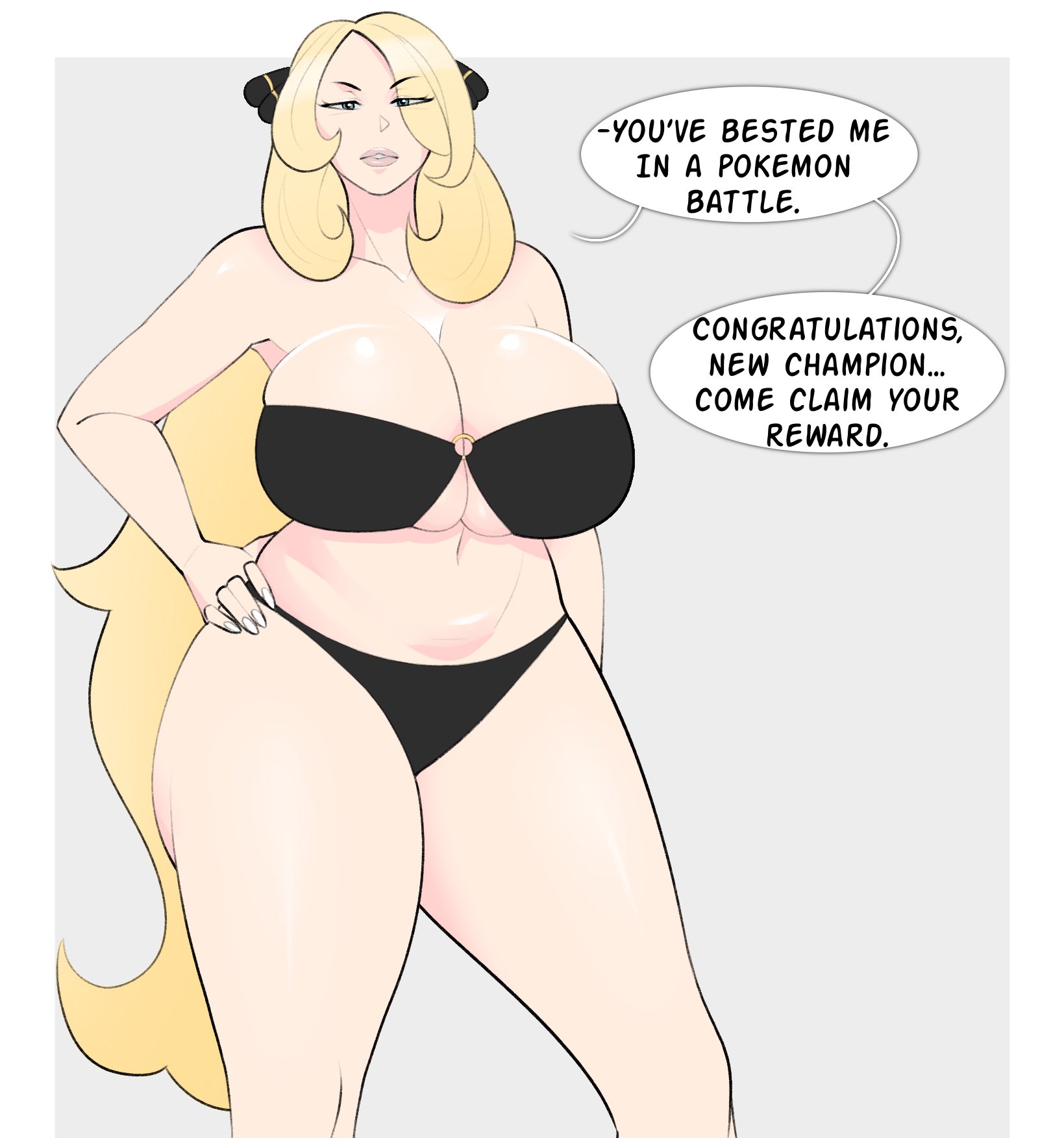 1girls, big ass, big breasts, big thighs, breasts, curvaceous, curvy, curvy figure, cynthia (pokemon), digital media (artwork), female, female only, game freak, hips, hourglass figure, huge ass, huge breasts, huge thighs, jopuari, large ass, large breasts, large thighs, legs, light skin, light-skinned female, mature, mature female, nintendo, pokemon, slim waist, strapless bra, thick, thick hips, thick legs, thick thighs, thighs, voluptuous, waist, wide hips, wide thighs