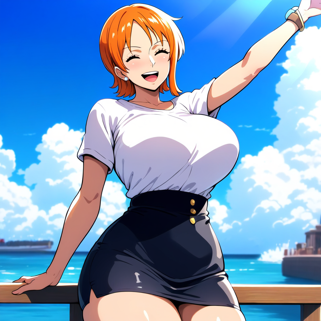 ai_generated ashitsutta female female_only nami_(one_piece) one_piece