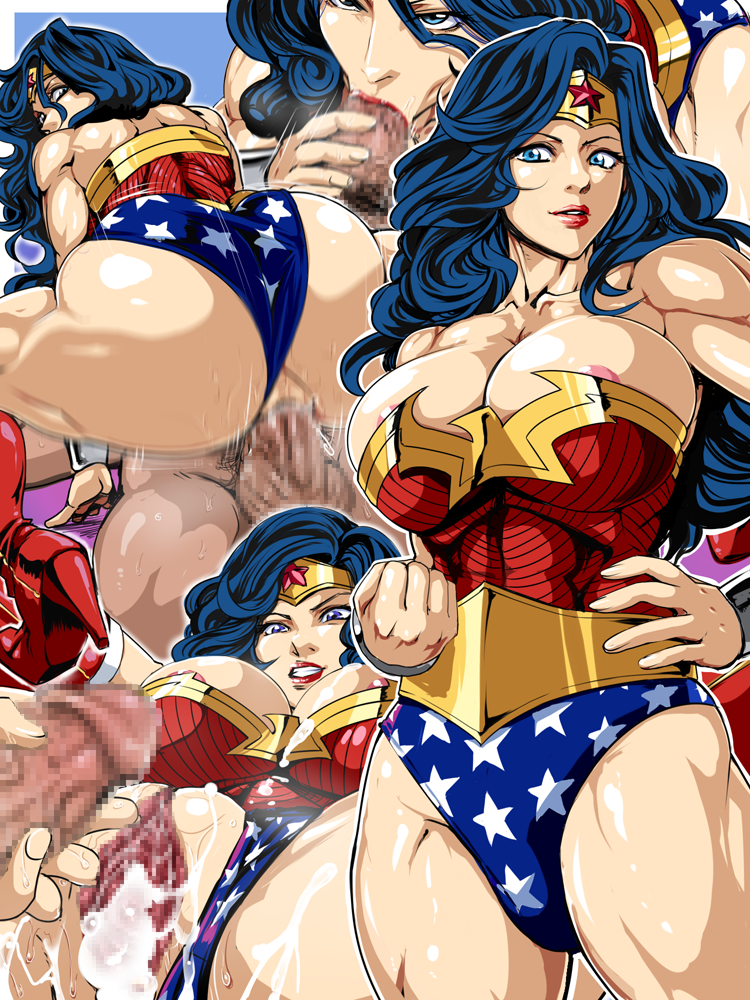 1girls alternate_ass_size alternate_breast_size ass bare_legs bare_shoulders big_ass big_breasts black_hair blue_eyes boots breasts censored cleavage cowgirl_position cum cum_in_pussy cum_inside curvy dc dc_comics diana_prince fellatio female handjob happy_sex huge_ass huge_breasts large_ass large_breasts legs_up long_hair looking_at_viewer looking_back masturbation missionary muscle muscular_female nipples no_bra oral penetration penis pussy_juice raburebo saliva sex shiny_skin simple_background smile straight testicles vaginal_penetration wonder_woman wonder_woman_(series)